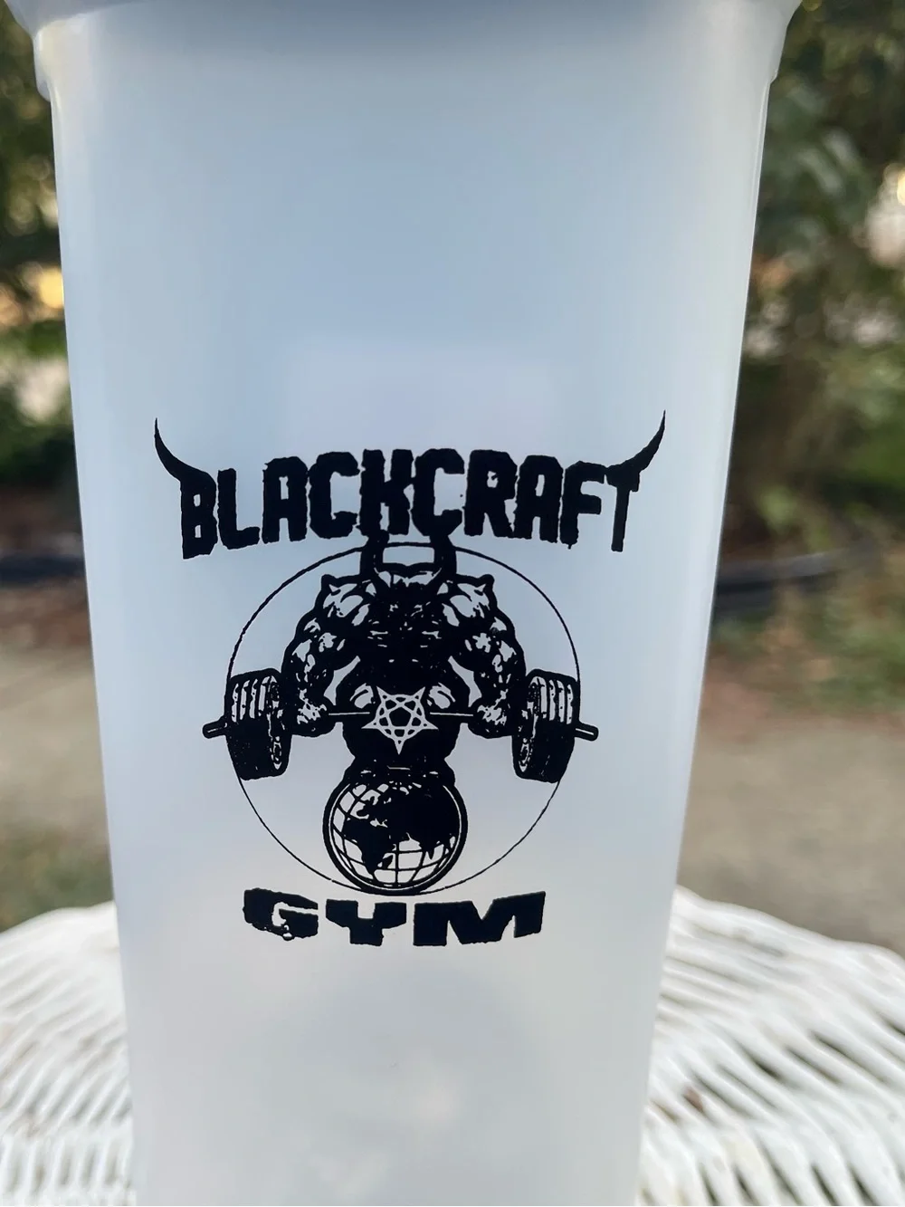 NEW Blackcraft Cult Gym Shaker Bottle Cup Goth Punk Gothic Pre Workout Protein